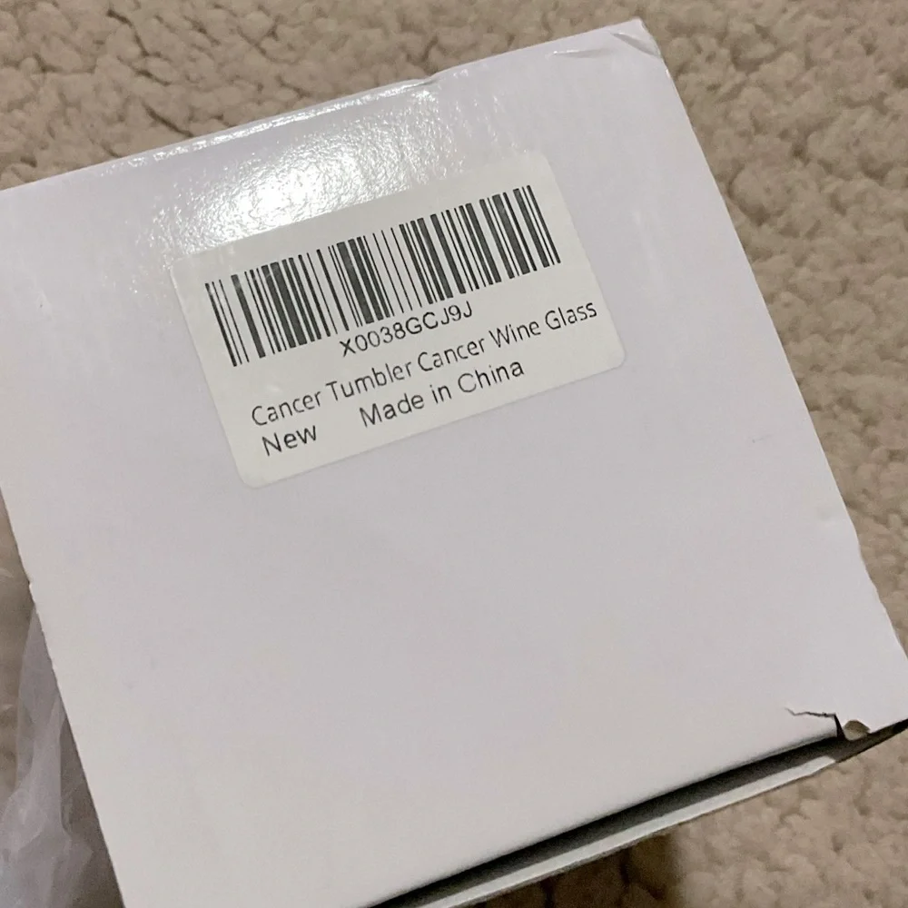 🤍New White Cancer Zodiac Wine Tumbler🤍 - Picture 4 of 5